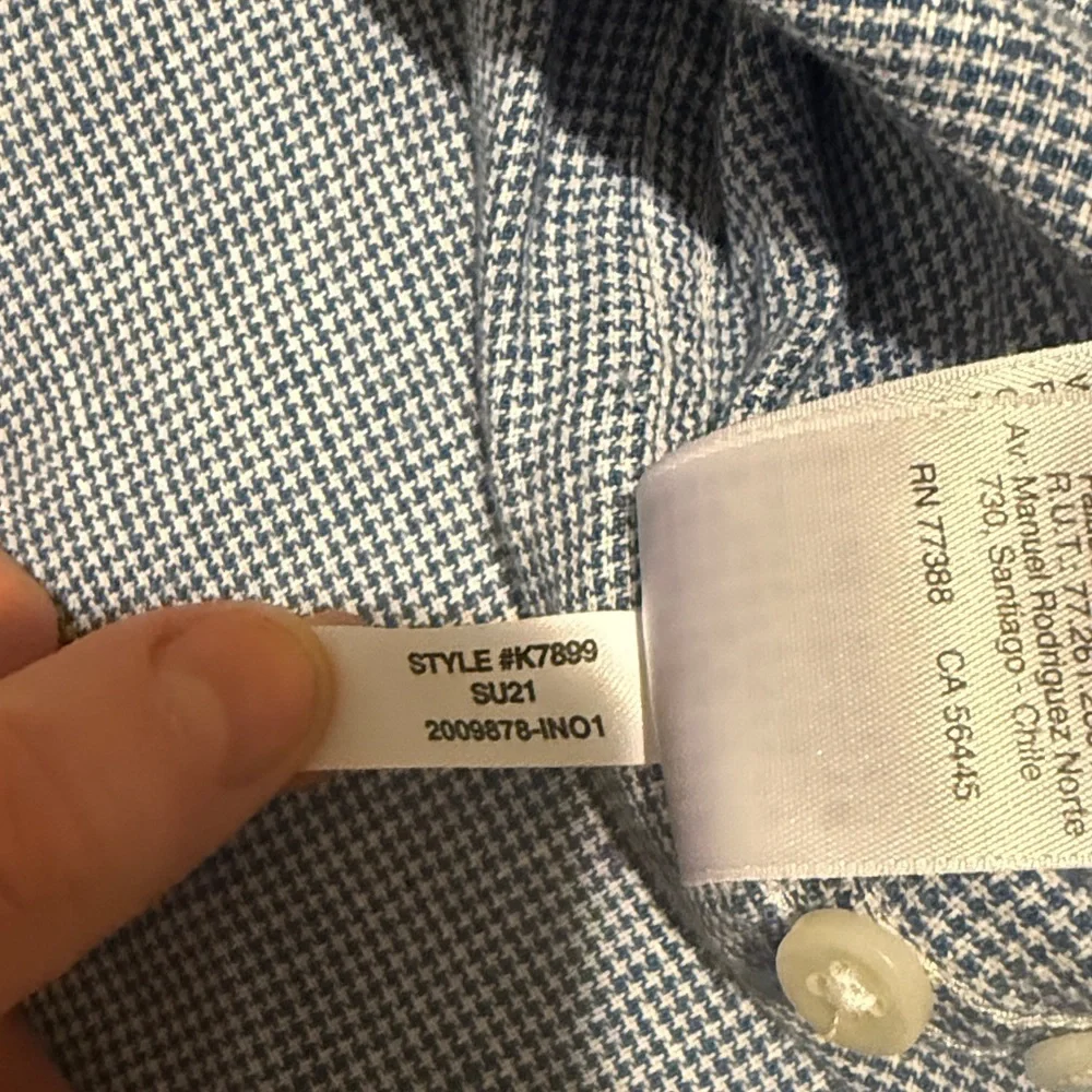 J. Crew slim Baird mcnutt Irish linen shirt style k7899 mini houndstooth spring